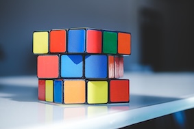 Rubiks Cube as 9 Box Grid